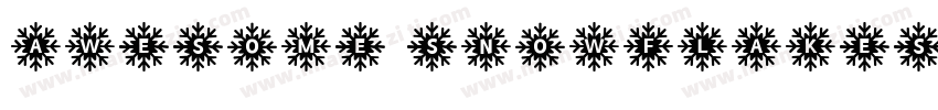 Awesome Snowflakes字体转换